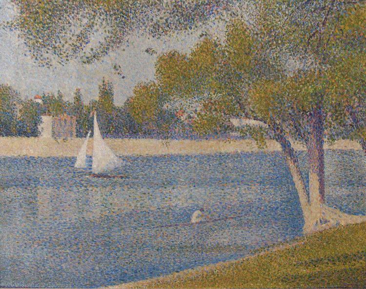 Georges Seurat The river Seine at La Grande-Jatte Germany oil painting art